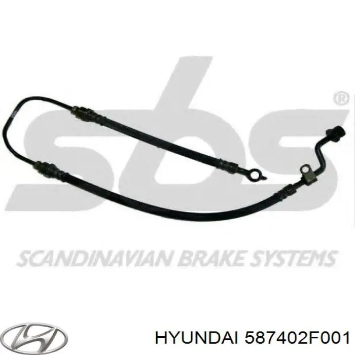 Шланг тормозной передний правый 587402F001 Hyundai/Kia