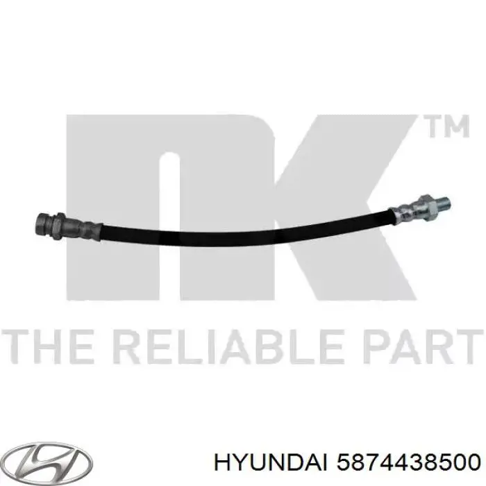 Задний тормозной шланг 5874438500 Hyundai/Kia