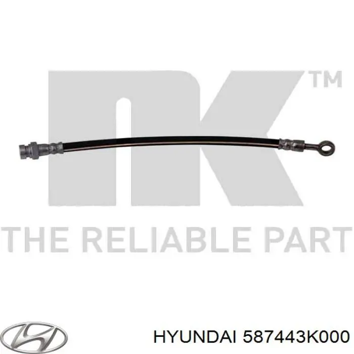 587443L000 Hyundai/Kia Гибкая тормозная трубка задняя