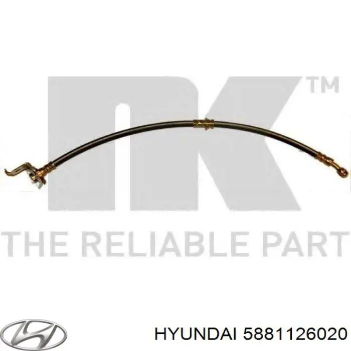 Тормозной шланг Hyundai/Kia 5881126020 цена, от 23.32 USD