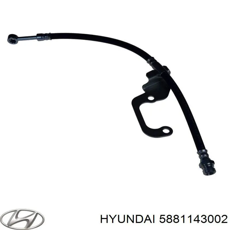 Шланг тормозной передний Hyundai/Kia 5881143002