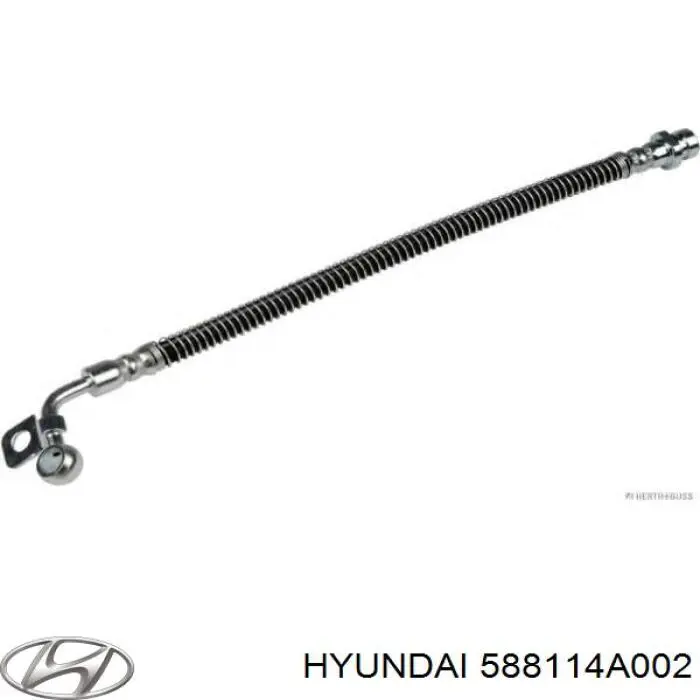 588114A002 Hyundai/Kia шланг тормозной передний левый