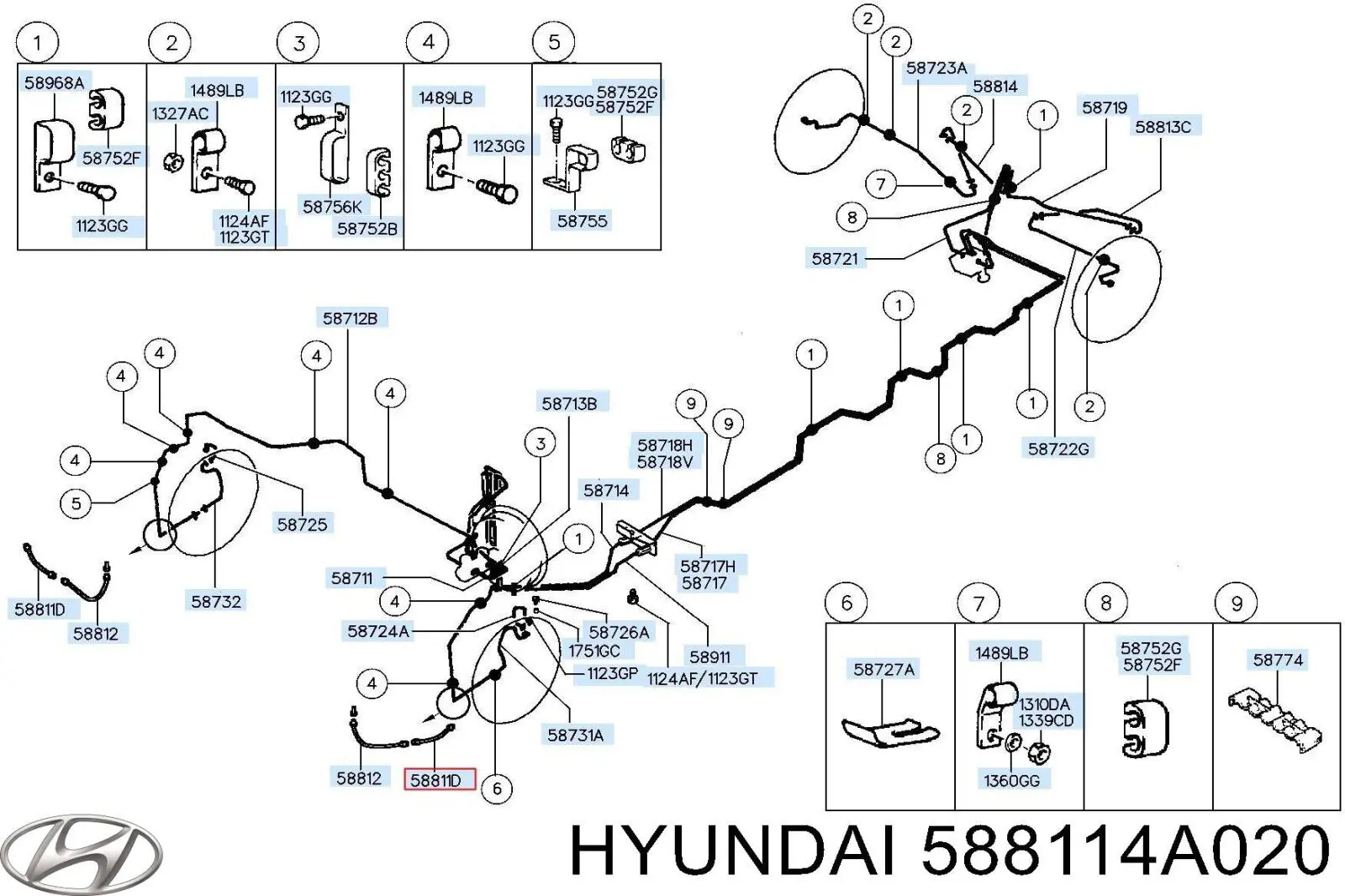  588114A020 Hyundai/Kia