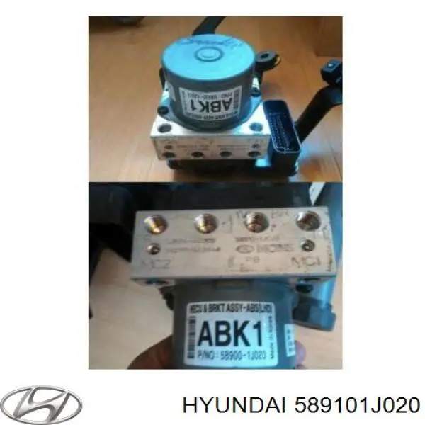 Блок управления АБС (ABS) гидравлический 589101J020 Hyundai/Kia