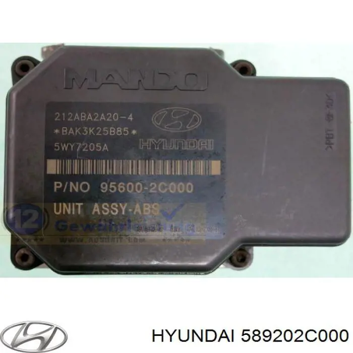 Гидроблок АБС Hyundai/Kia 589202C000 цена, от 56.50 USD