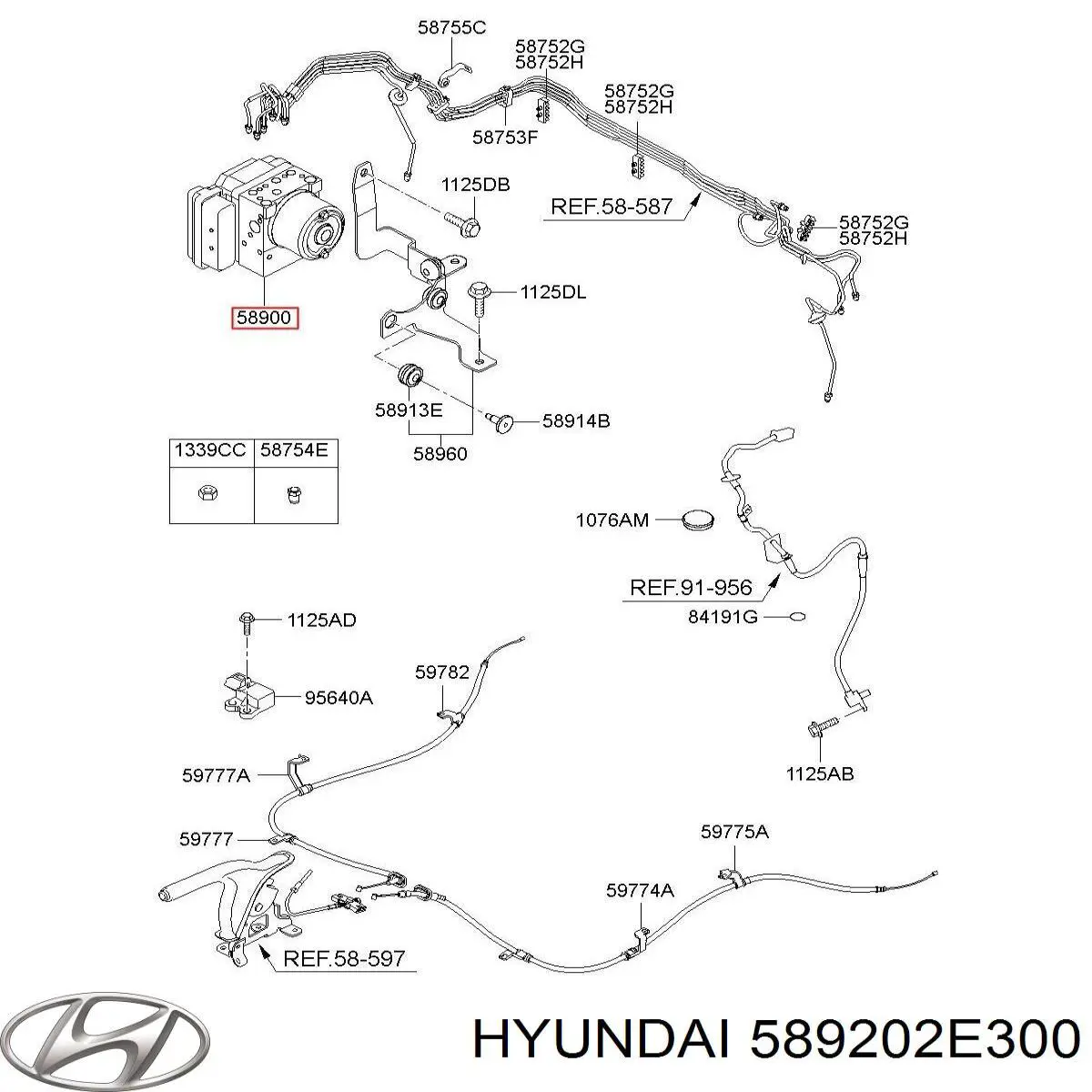 Купить 589202E300 Hyundai/Kia Блок управления ABS