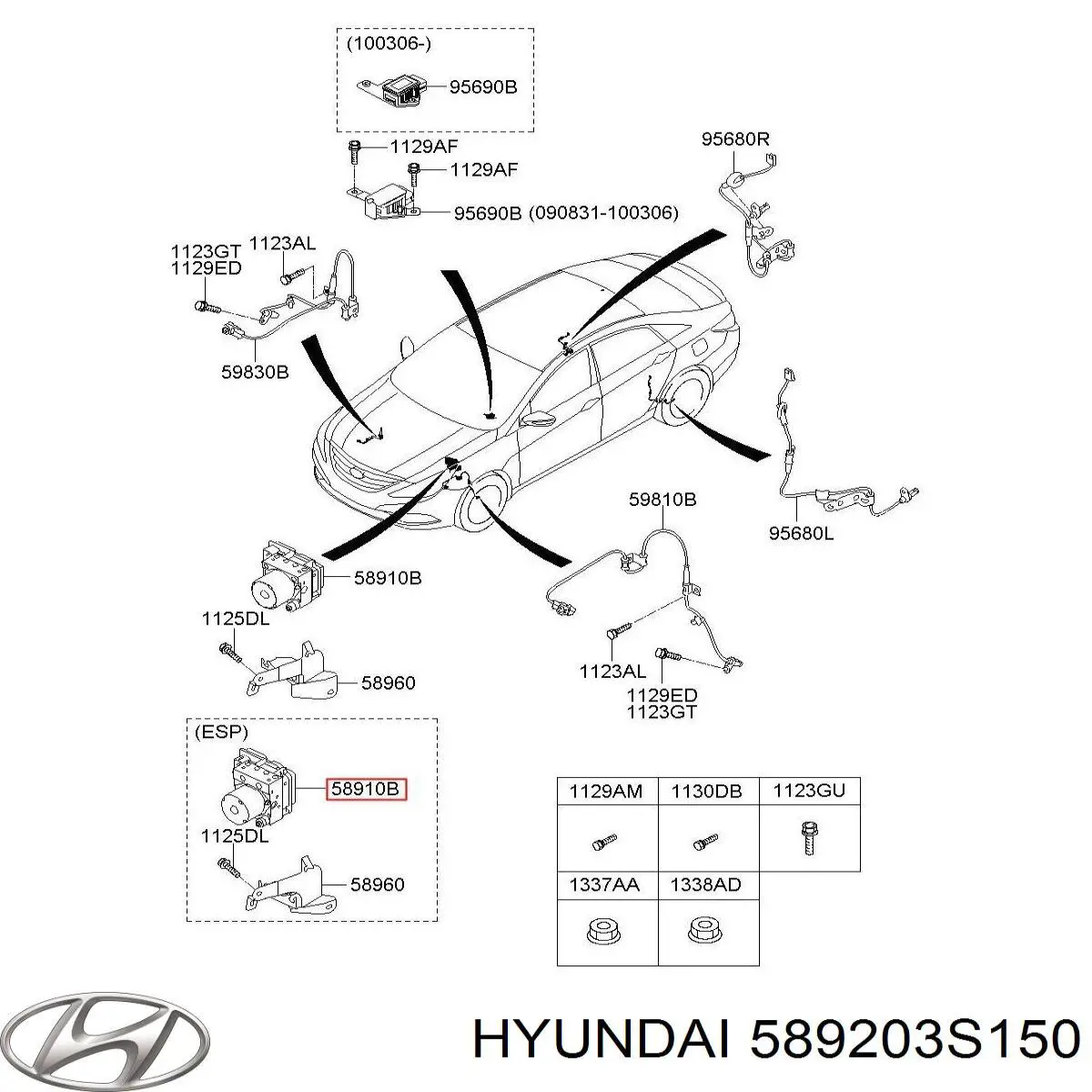  589203S150 Hyundai/Kia