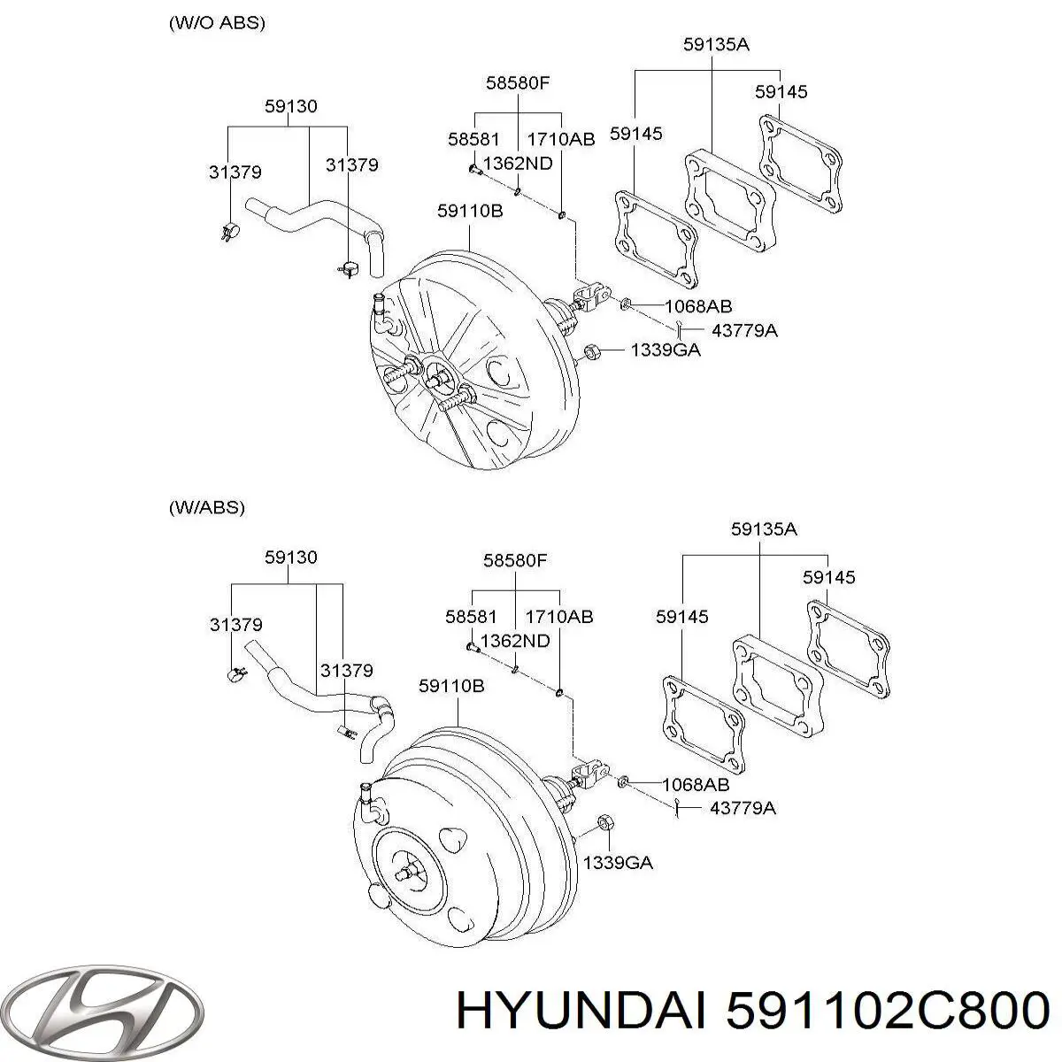  591102C800 Hyundai/Kia