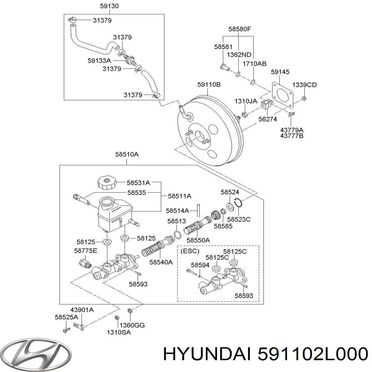 Купить 591102L000 Hyundai/Kia ВУТ