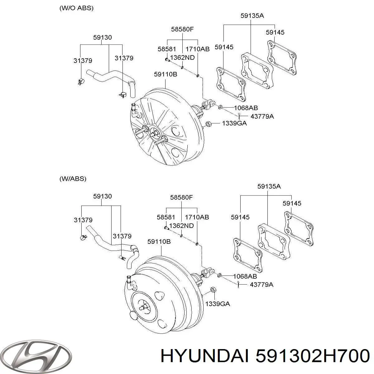 Купить 591302H700 Hyundai/Kia 