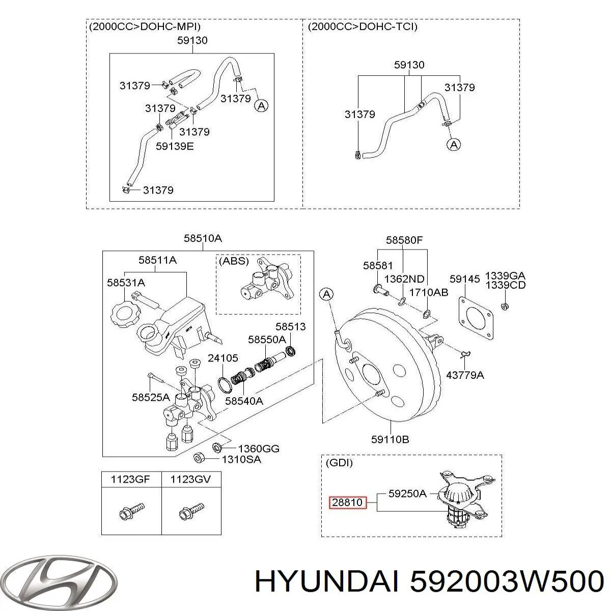  592003W500 Hyundai/Kia