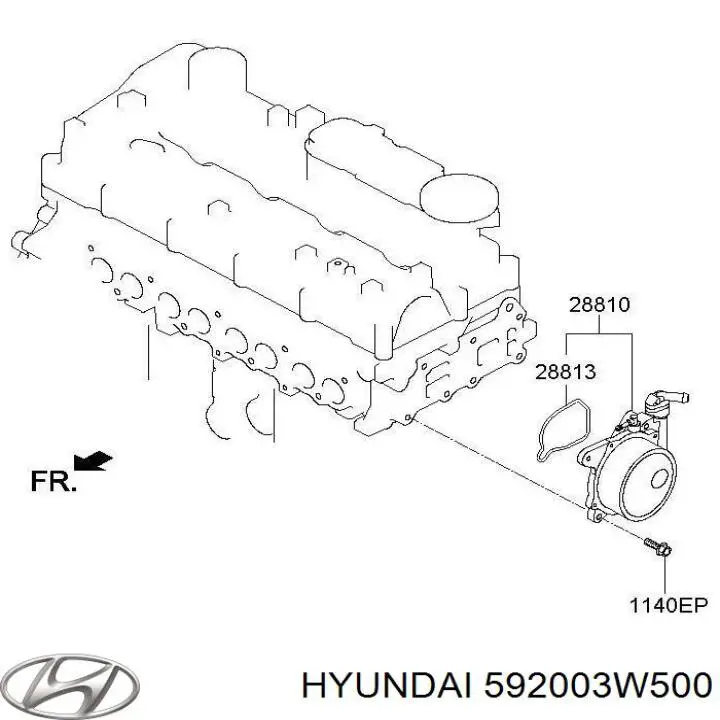  Hyundai/Kia 592003W500 цена, от 513.11 USD