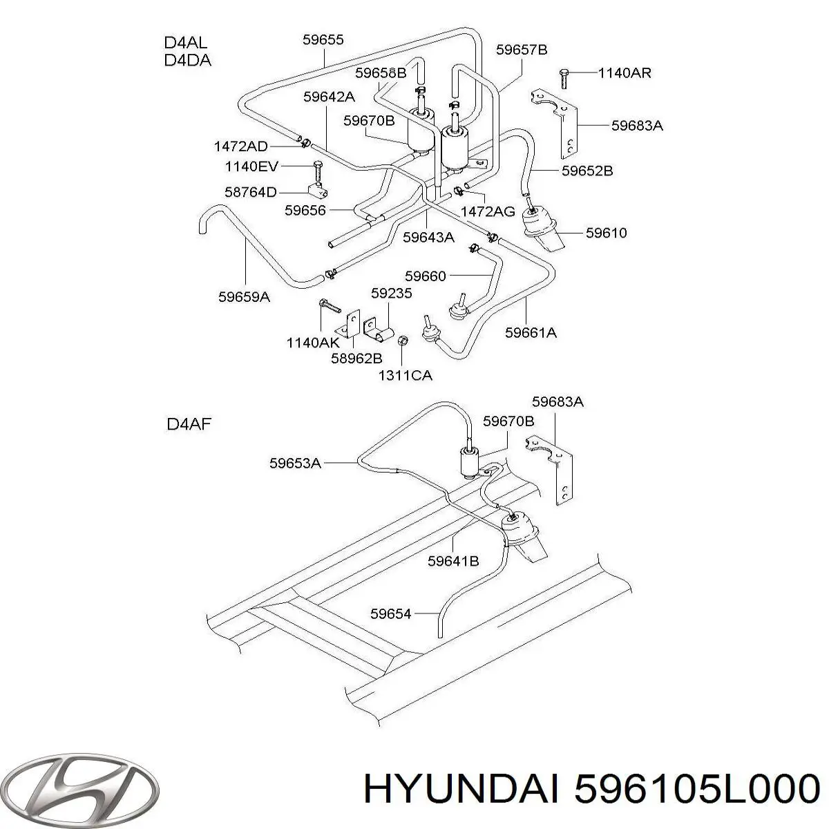 Купить 596105L000 Hyundai/Kia 