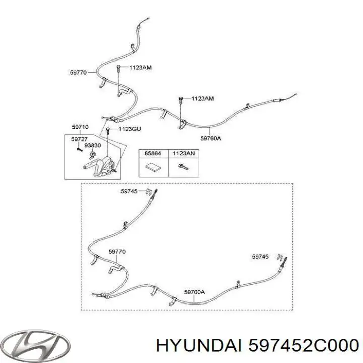  597452C000 Hyundai/Kia