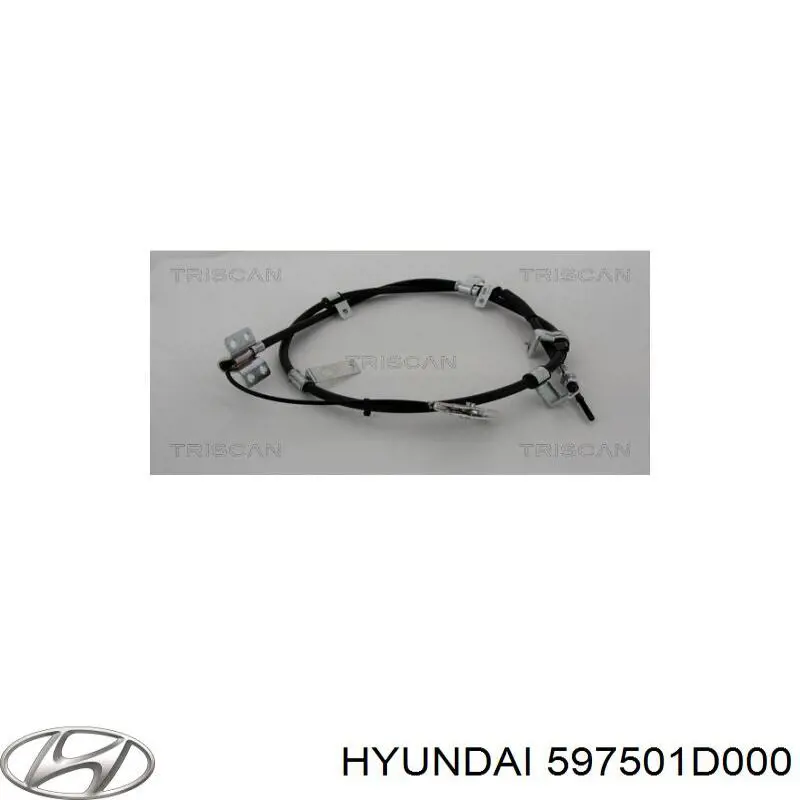 Купить 597501D000 Hyundai/Kia Передний трос ручника