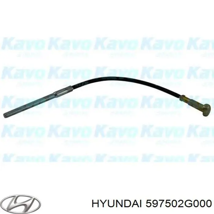 597502G000 Hyundai/Kia cabo do freio de estacionamento dianteiro