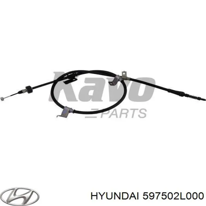 Купить 597502L000 Hyundai/Kia Трос ручного тормоза промежуточный