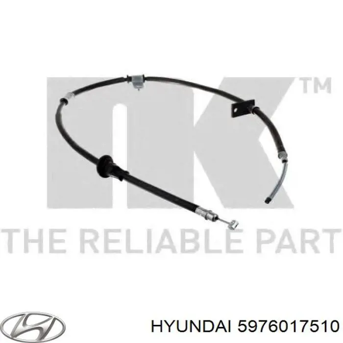 Трос ручного тормоза задний Hyundai/Kia 5976017510 цена, от 27.23 USD