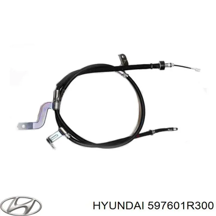 597601R300 Hyundai/Kia трос ручного тормоза задний левый