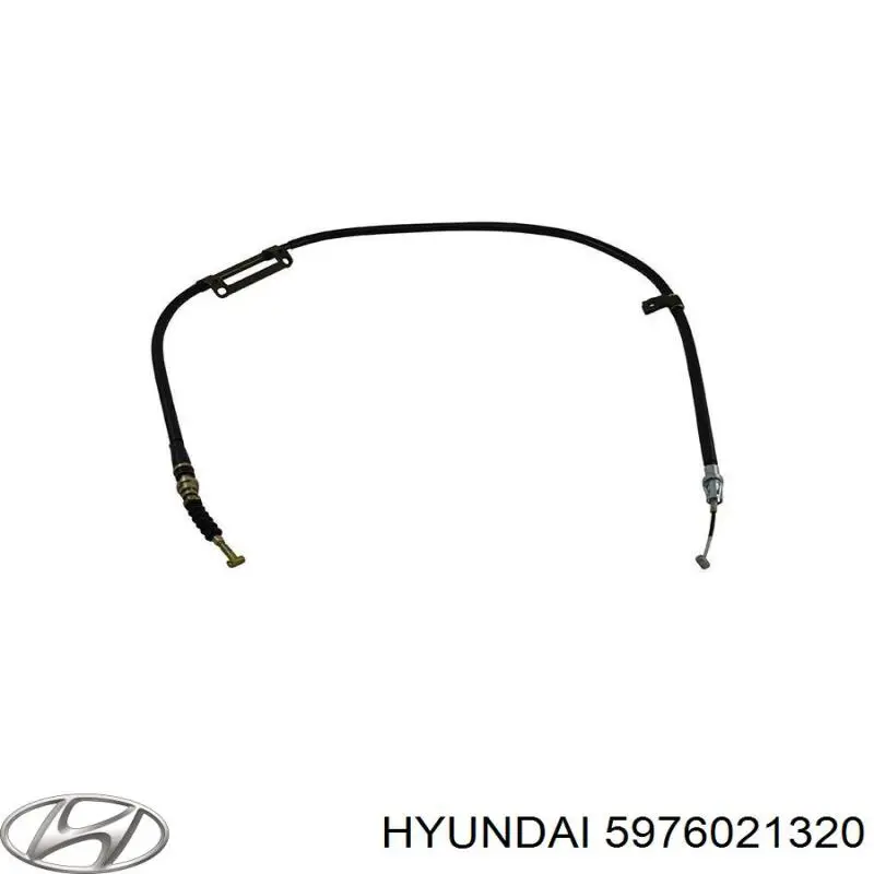 Трос ручного тормоза задний правый/левый на Hyundai Pony 
