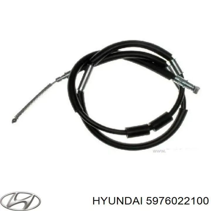 5976022100 Hyundai/Kia трос ручного тормоза задний левый