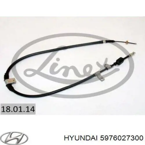 Трос ручника 1310HH03 Ashika
