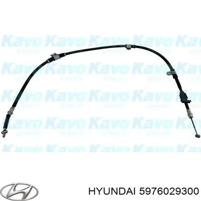 5976029300 Hyundai/Kia трос ручного тормоза задний левый