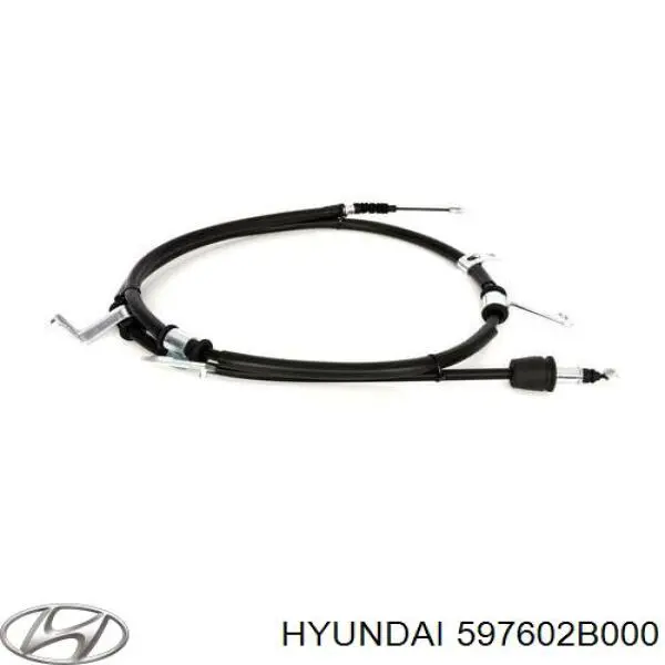 Купить 597602B000 Hyundai/Kia Трос стояночного тормоза задний левый