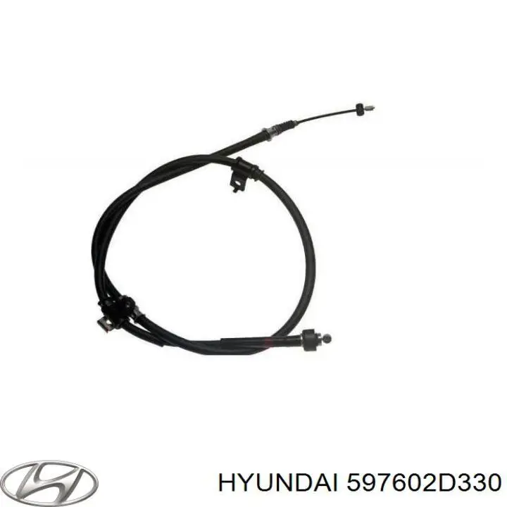 597602D330 Hyundai/Kia трос ручного тормоза задний левый