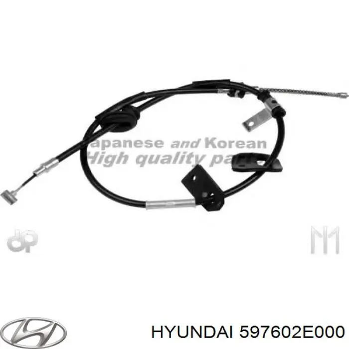 Трос ручного тормоза задний Hyundai/Kia 597602E000 цена, от 25.08 USD