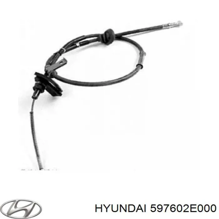 Купить 597602E000 Hyundai/Kia Трос стояночного тормоза задний левый