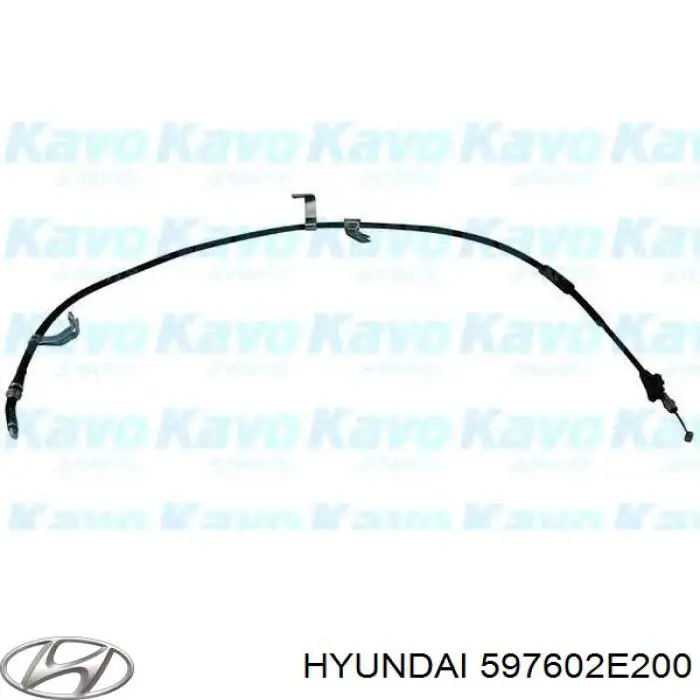 Купить 597602E200 Hyundai/Kia Трос стояночного тормоза задний левый