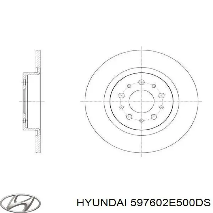 Трос ручника 597602E500DS Hyundai/Kia