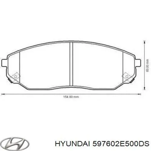 Трос ручника задний Hyundai/Kia 597602E500DS