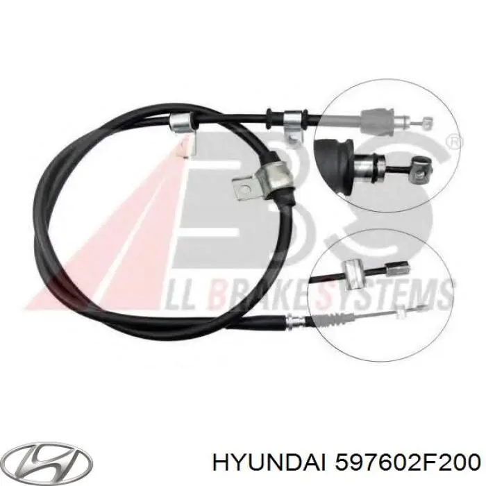 Трос ручника 597602F200 Hyundai/Kia