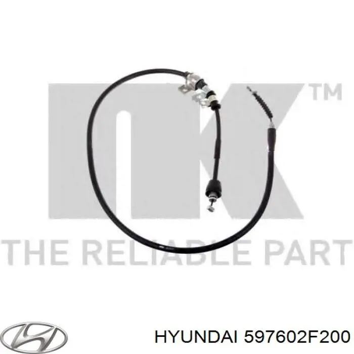 Трос ручника задний Hyundai/Kia 597602F200