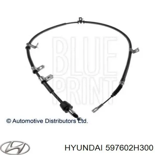 Трос ручного тормоза задний Hyundai/Kia 597602H300 цена, от 12.77 USD