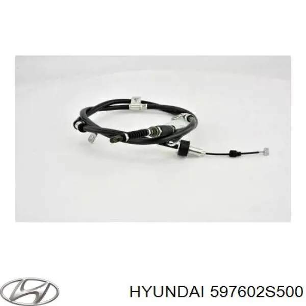 597602S500 Hyundai/Kia трос ручного тормоза задний левый