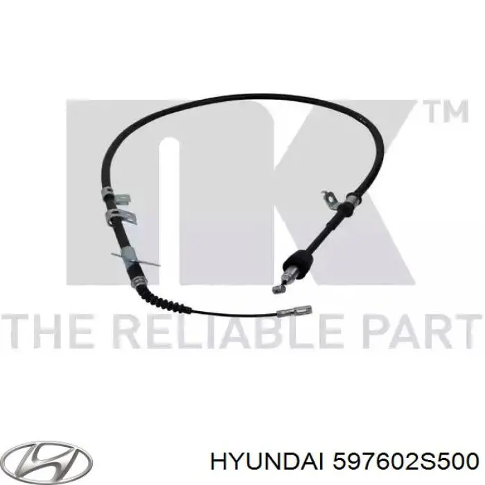 597602S500 Hyundai/Kia Трос ручного тормоза