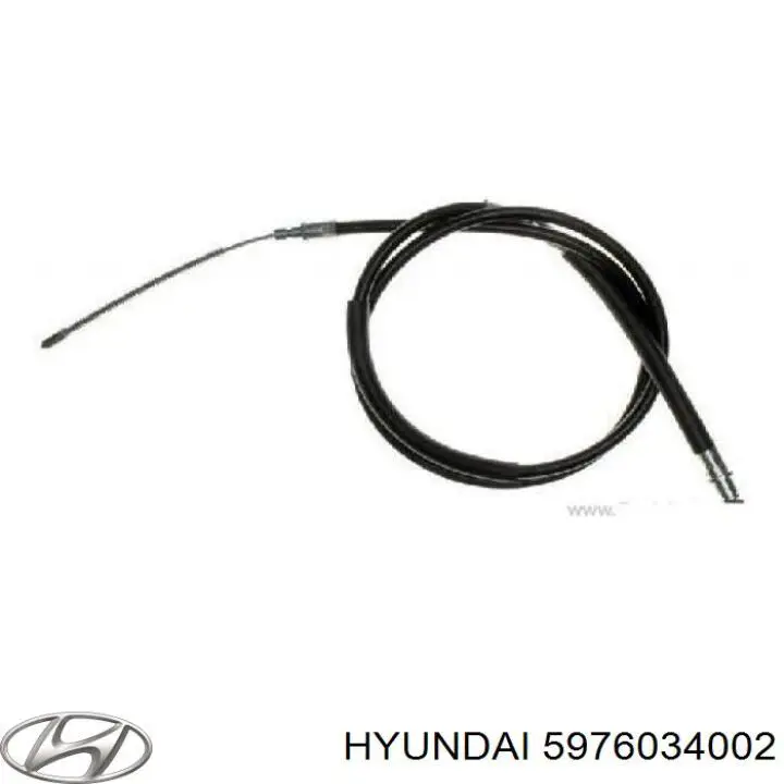 Купить 5976034002 Hyundai/Kia Трос стояночного тормоза задний левый