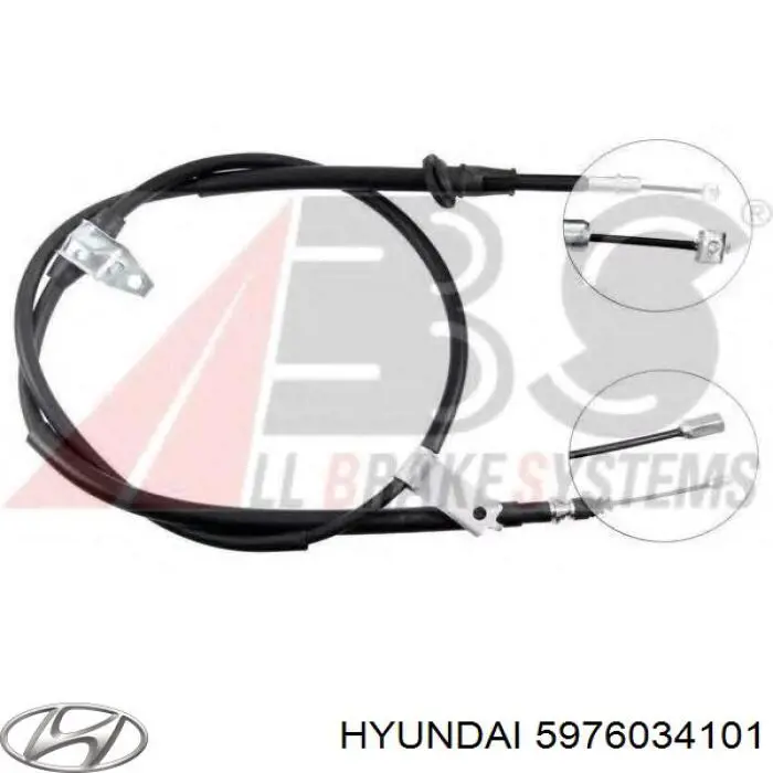 Трос ручника 5976034101 Hyundai/Kia