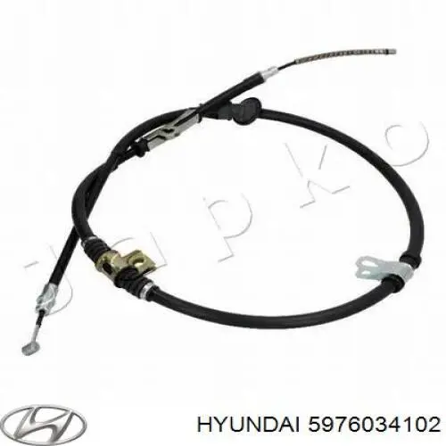 Трос ручника задний Hyundai/Kia 5976034102
