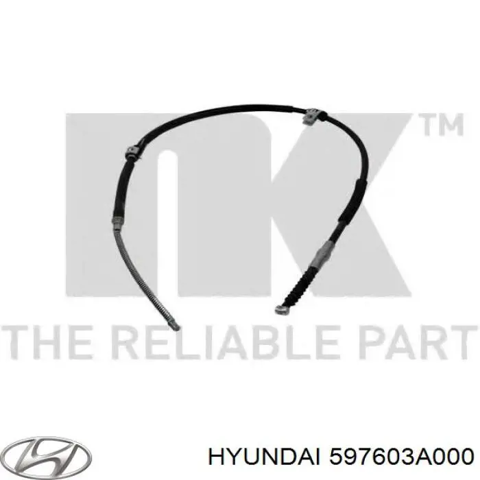 Трос ручника 597603A000 Hyundai/Kia