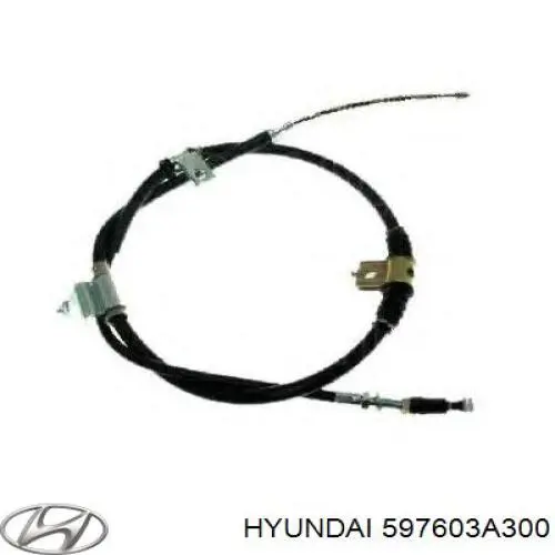 Купить 597603A300 Hyundai/Kia Трос стояночного тормоза задний левый