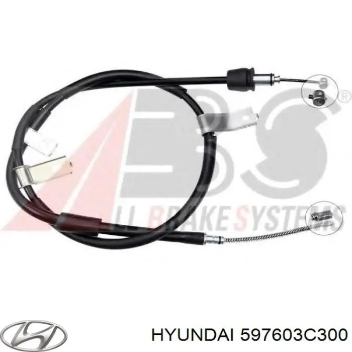 Трос ручника 597603C300 Hyundai/Kia
