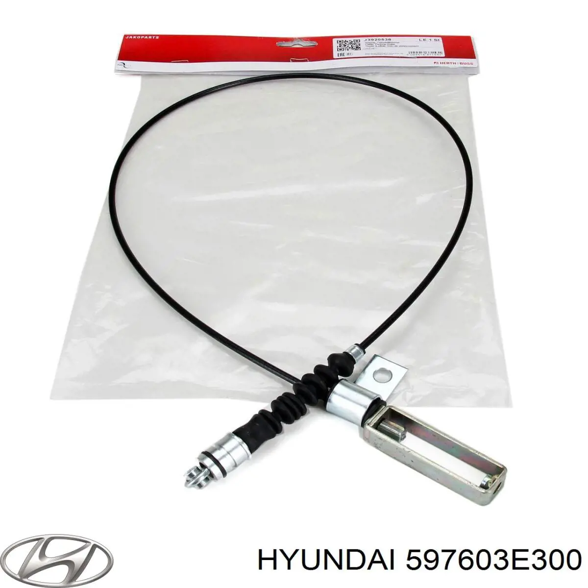 Купить 597603E300 Hyundai/Kia Трос стояночного тормоза задний левый