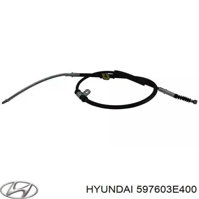597603E400 Hyundai/Kia трос ручного тормоза задний левый
