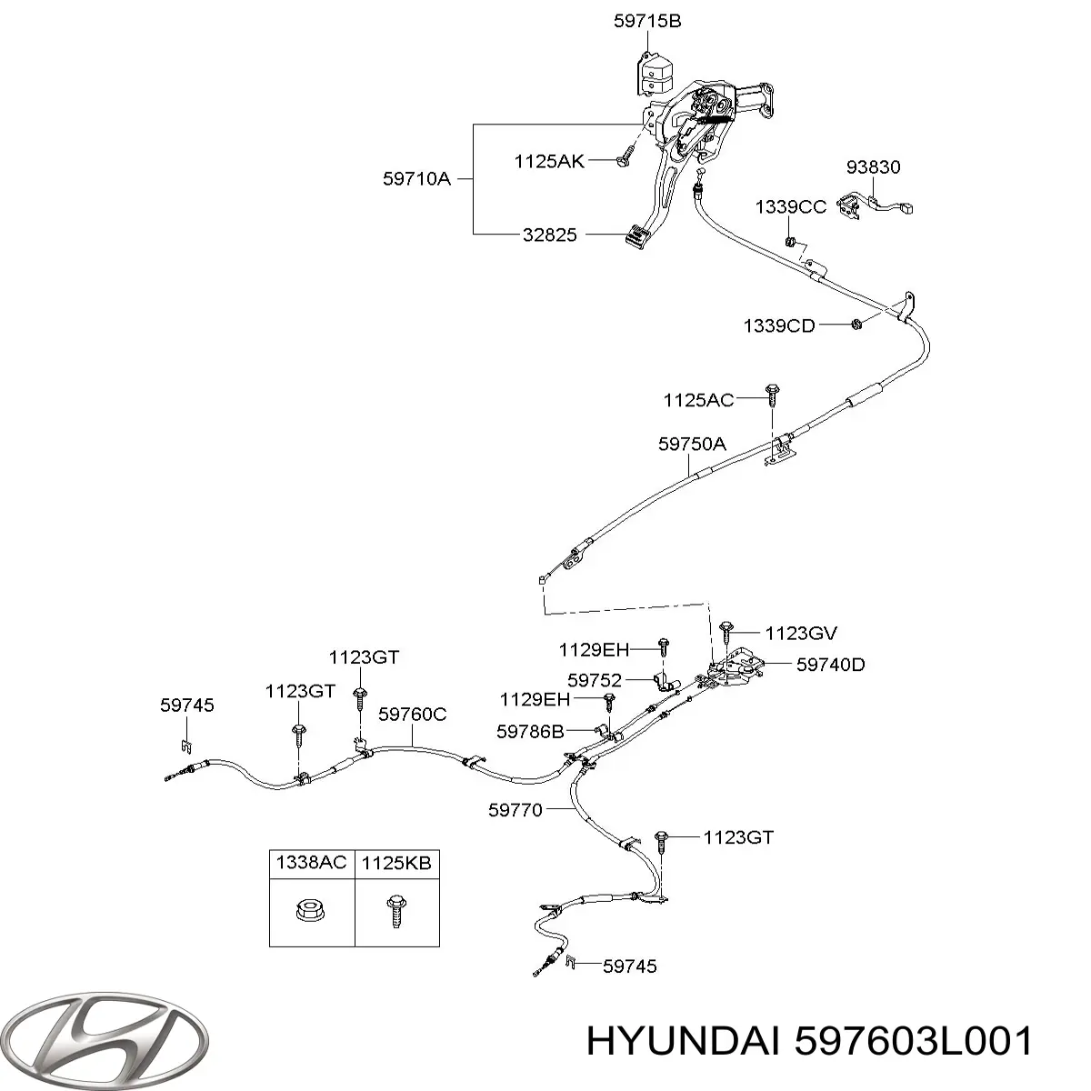 Трос ручного тормоза задний KAP KM0703622 цена, от 21.63 USD