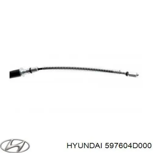 Купить 597604D000 Hyundai/Kia Трос стояночного тормоза задний левый