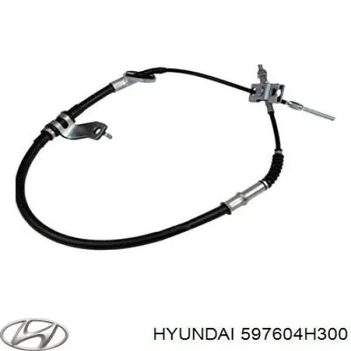 Cable de freno de mano trasero izquierdo 597604H300 Hyundai/Kia